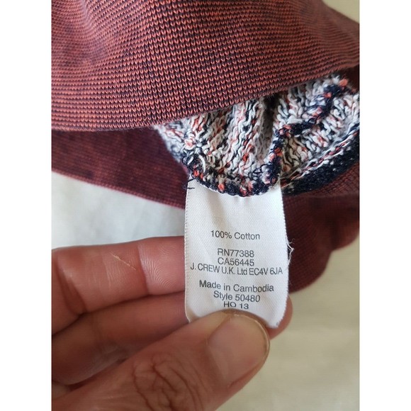 J. Crew Womens Hoodie Sweatshirt Size XS  Striped Drawstring Long Sleeve Flaw - Picture 4 of 16